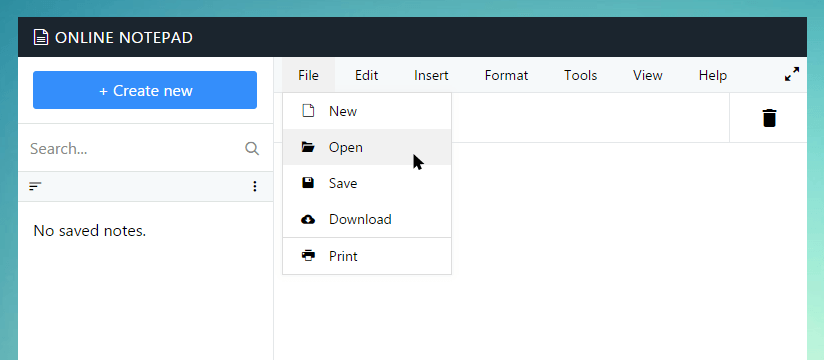 Open text file in Flymedia